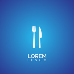 knife fork icon. knife fork logo