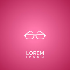 eyeglass icon. eyeglass logo