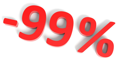 Discount 99 percent off sale.