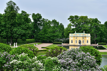 The Upper Bath Pavillion in Catherine Park near St.Petersburg
