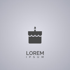 cake icon. cake logo