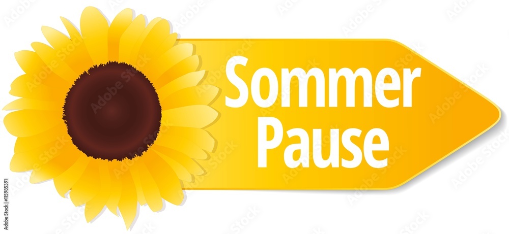 Sticker Sommerpause