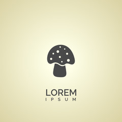 mushroom icon. mushroom logo