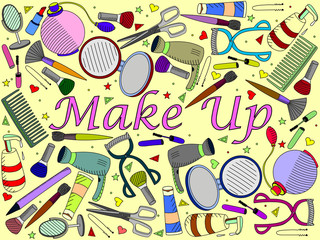 Make up vector illustration