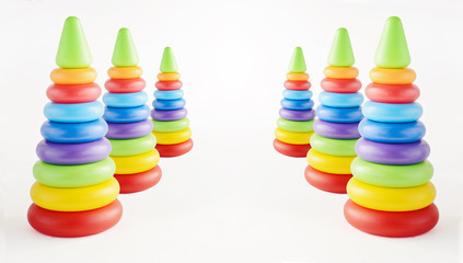 toys collection isolated on white background