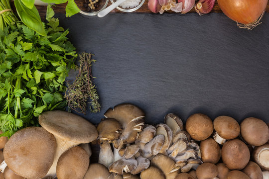 Mushrooms with some other ingredients