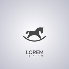 toy horse icon. toy horse logo