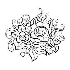 Decorative art flowers