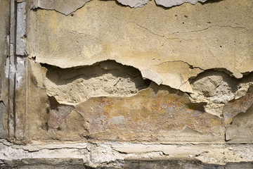 Obraz na płótnie Canvas Old concrete wall with cracks. Grunge background