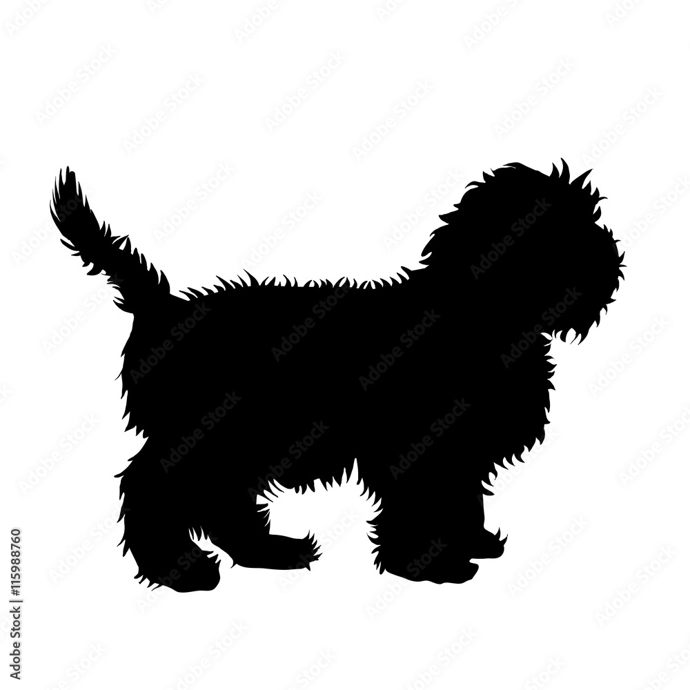 Poster vector illustration of dog.