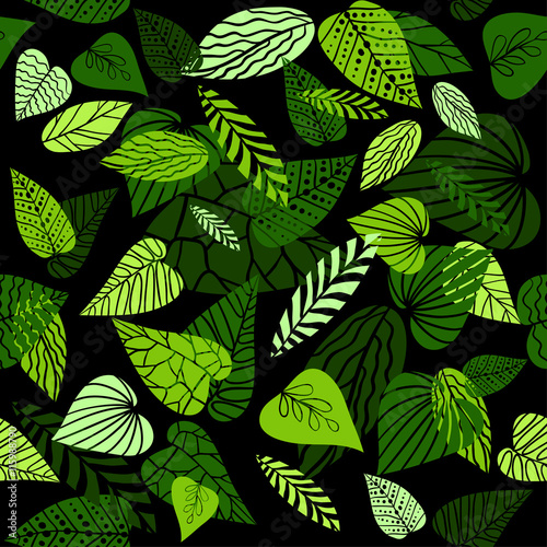 "Abstract leaves pattern" Stock image and royaltyfree vector files on