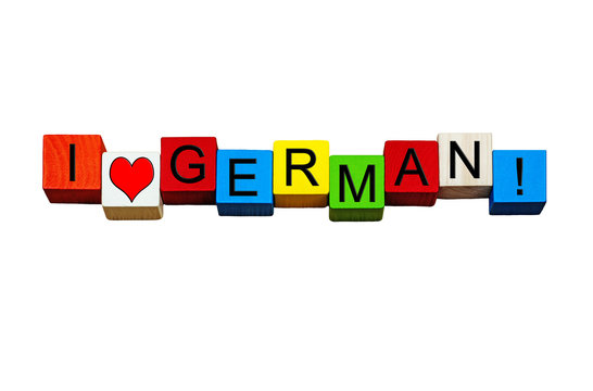 I Love German, for language, teaching, schools and education.
