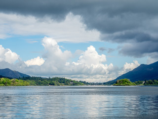 Lake side landscape view