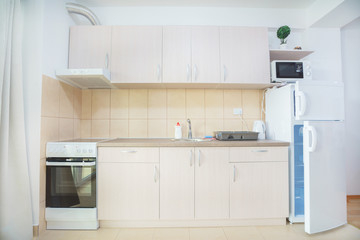 Interior of a  kitchen in a guest house