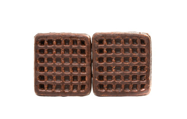 biscuits with chocolate glaze