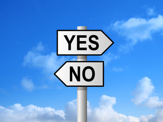 Yes No Sign