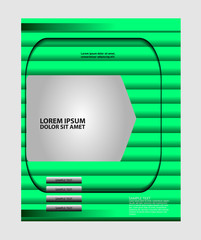 Vector Brochure Flyer design Layout template, size A4, Front page and back page
