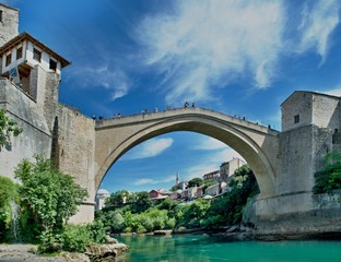 old bridge in Mostar - protected by UNESCO