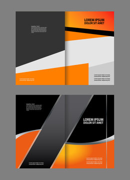 Template for advertising brochure

