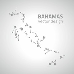 Bahamas contour vector dot modern map