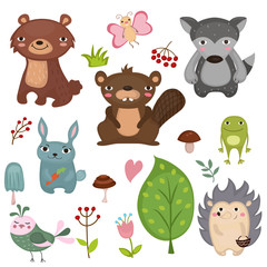 Forest animals.