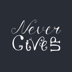 Motivation and Dream Lettering Concept