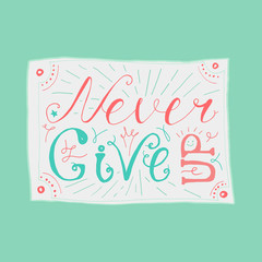 Motivation and Dream Lettering Concept