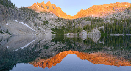 Fourth Bench Lake in the Sawtooth Mountains