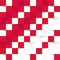 Red and white geometric texture background