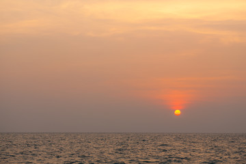 Obraz premium During the evening sunset