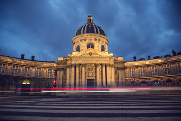 Paris by night - Institut de France - Academie des Beaux-Arts