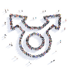 arrow direction shape icon 3D rendering