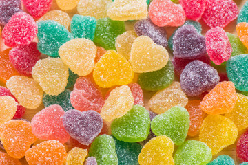 Colorful sugary candy