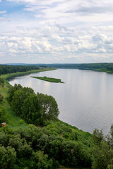 Fototapeta premium Siberian river Tom in the forest.