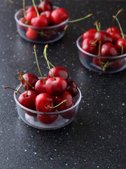 fresh cherries in bowl