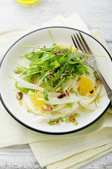 healthy fennel salad with orange