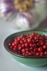Roter Pfeffer und Knoblauch