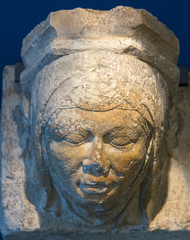 Obraz premium Sculpture found in ancient excavations