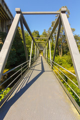 Modern small footbridge iron