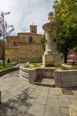 San Mateo square in the city of León, Spain