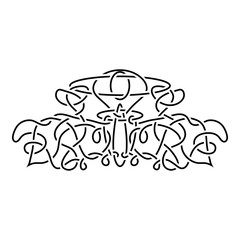 traditional vector celtic ornament