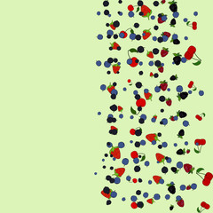abstract vector doodle berry background