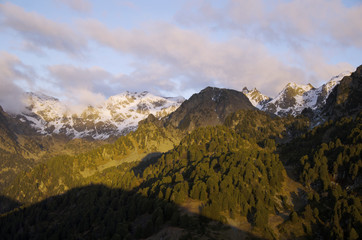Massif de Belledonne en automne (Isère)
