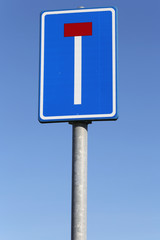  niederländisches Verkehrszeichen: Sackgasse