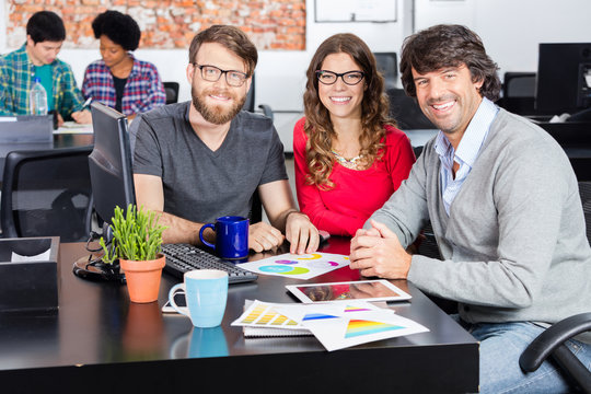 People office diverse mix race group businesspeople designers