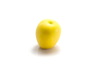 Isolated yellow apples