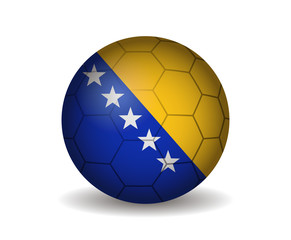 Fototapeta premium bosnia and herzegovina soccer ball