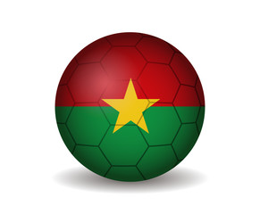 Obraz premium burkina faso soccer ball