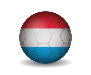 Obraz premium luxembourg soccer ball