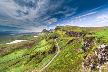 Northwest Part of Quiraing Hill - The Table, on the Isle of Skye